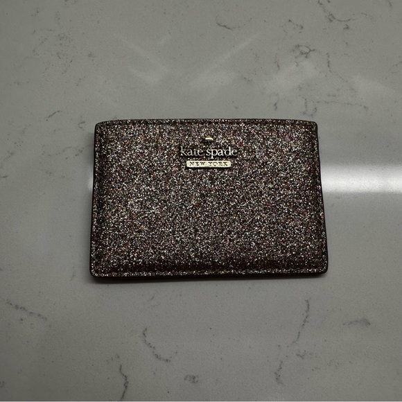 Kate Spade New York - Pink Glitter Bug Card Holder - Picture 5 of 7